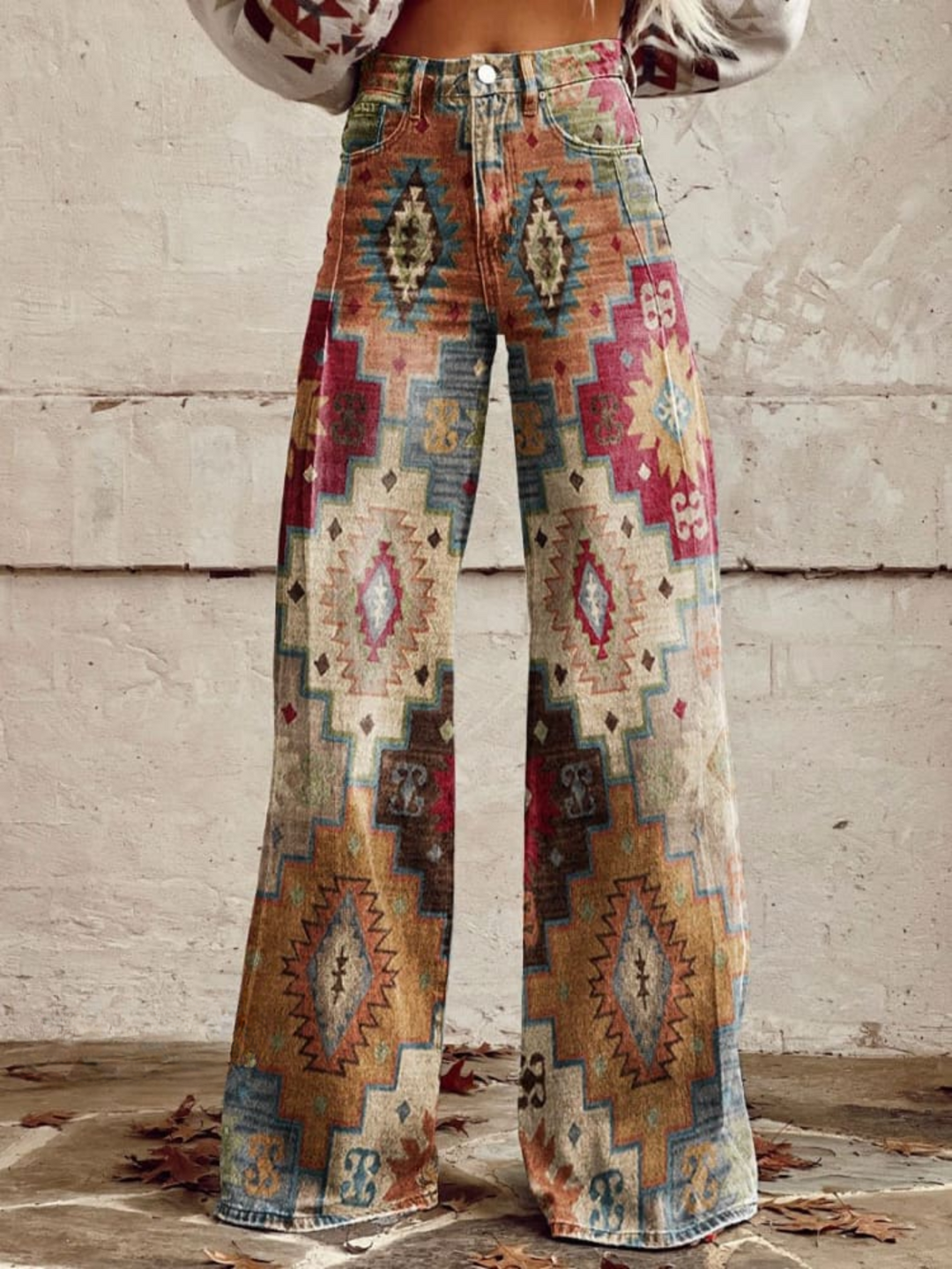 Pantalón Retro de Corte Elegante