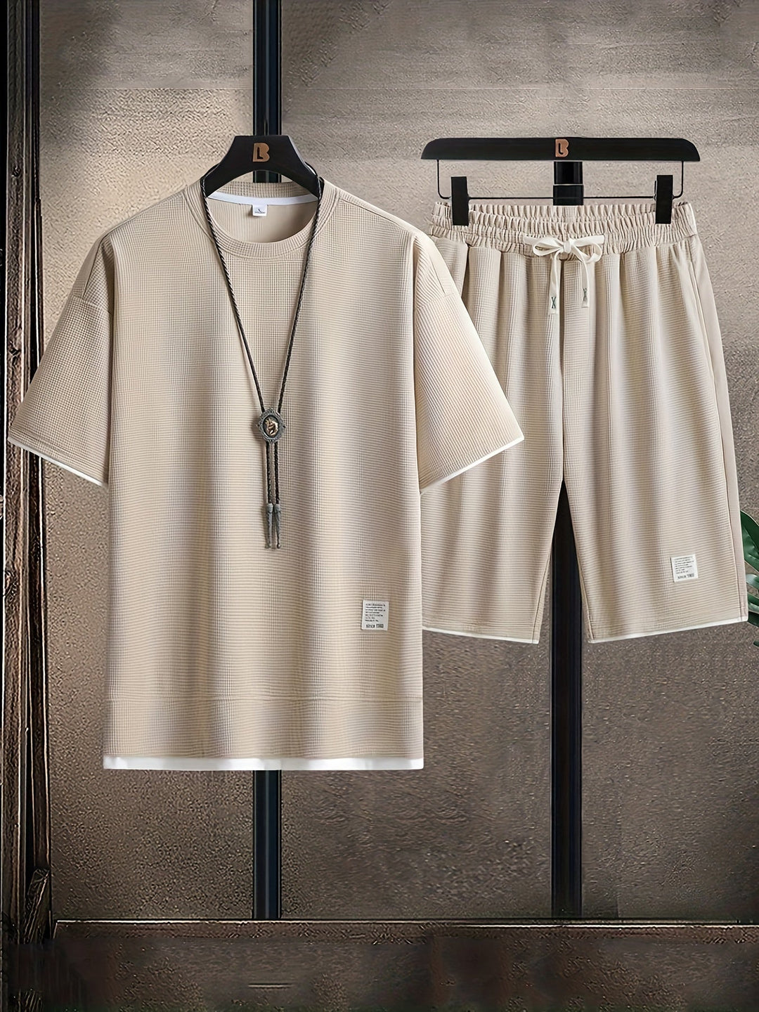 Waffle Conjunto de Lounge de Punto