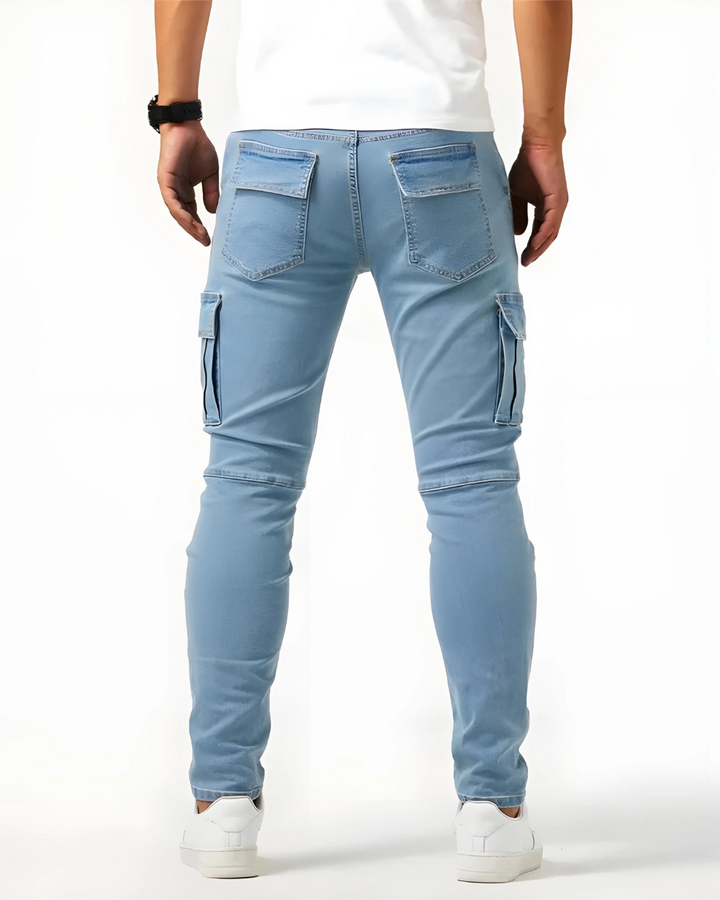 Martino™ | Pantalones cargo elasticizados Marino