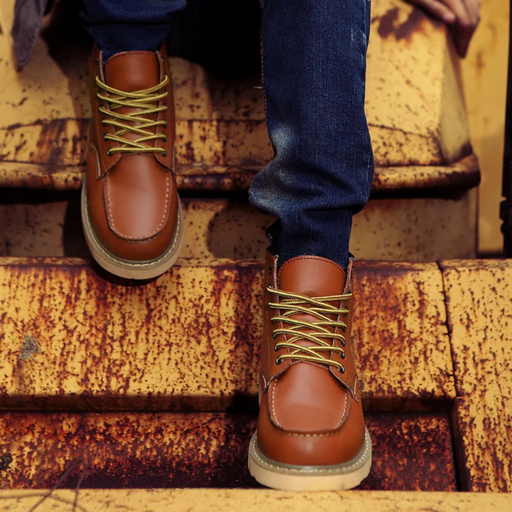 Emerson – Botas de Cuero Vintage con Estilo Atemporal