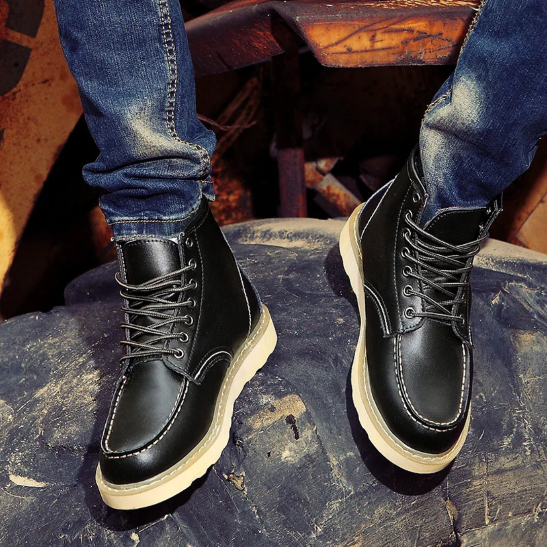 Emerson – Botas de Cuero Vintage con Estilo Atemporal