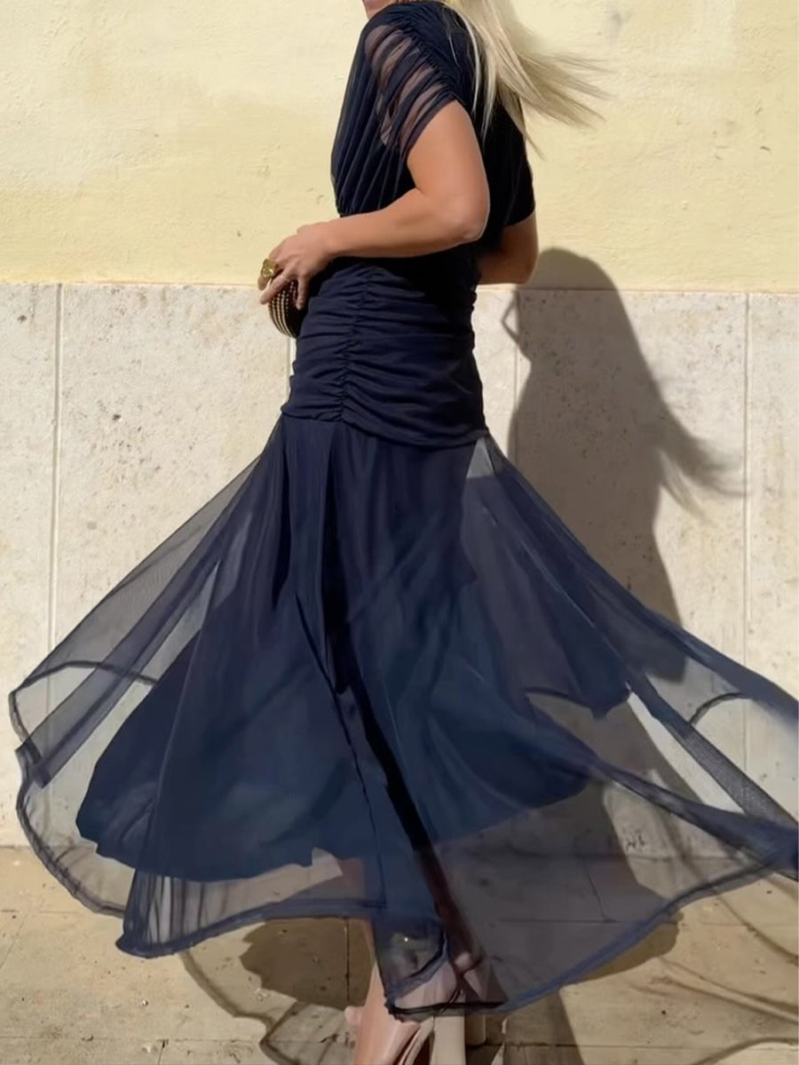 Isolde – Vestido de Boutonniere de Malla Elegante