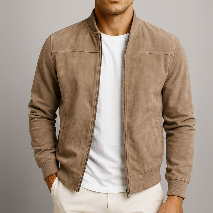 Amiro – Chaqueta bomber de ante elegante