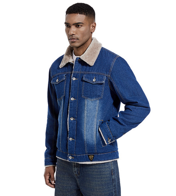 Andrés – Chaqueta de jeans acolchada con estilo clásico