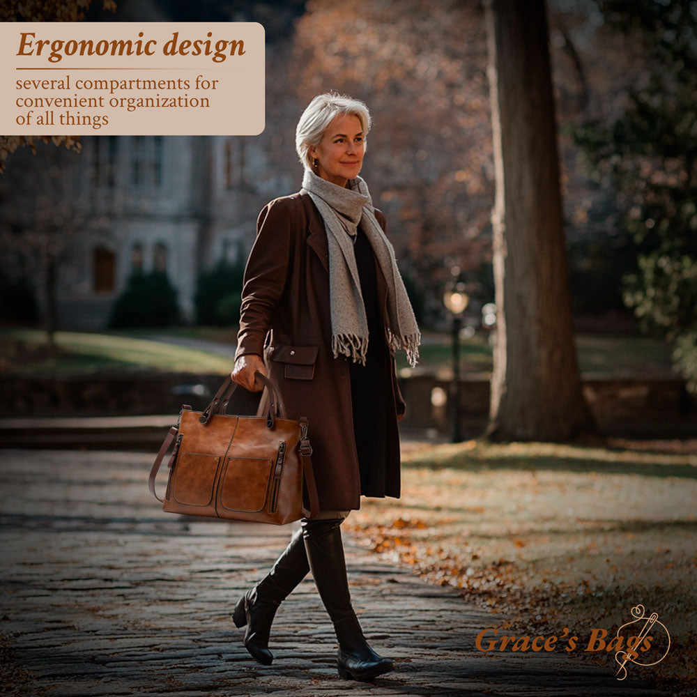 Bolso de hombro elegante y atemporal