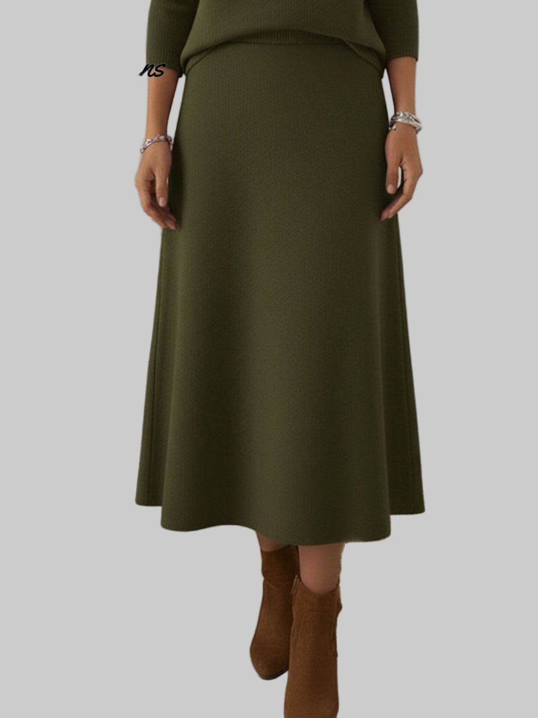 Celestine – Suéter Navideño con Cuello Volante y Toque Acogedor