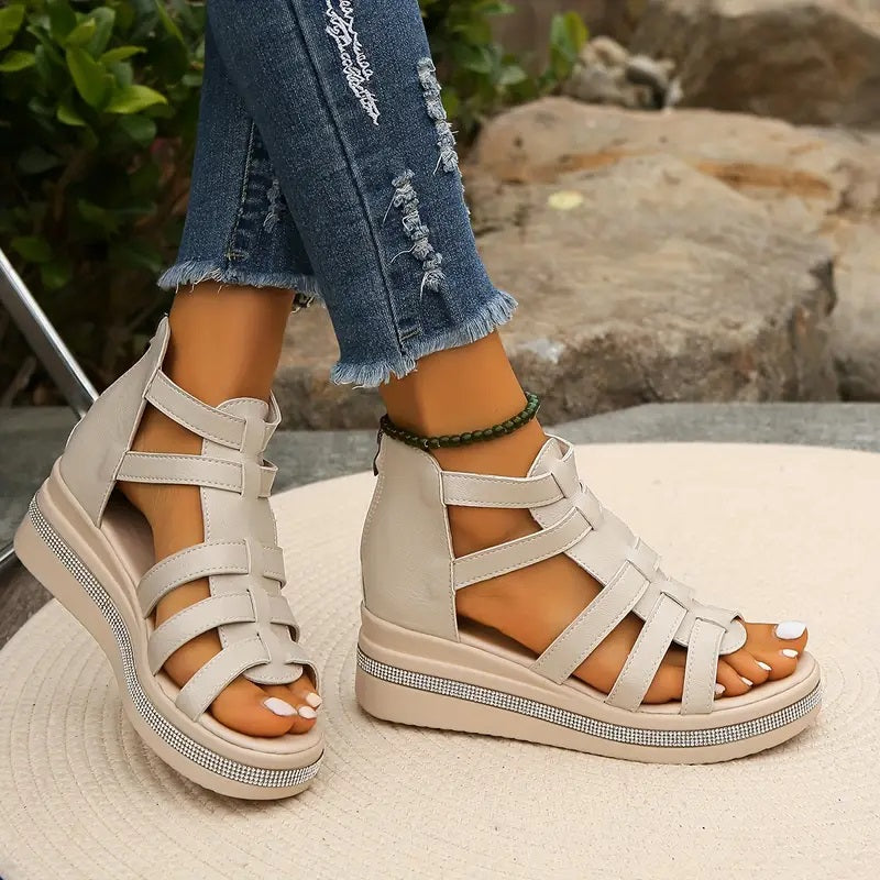 Sandalias Elegantes de Tacón