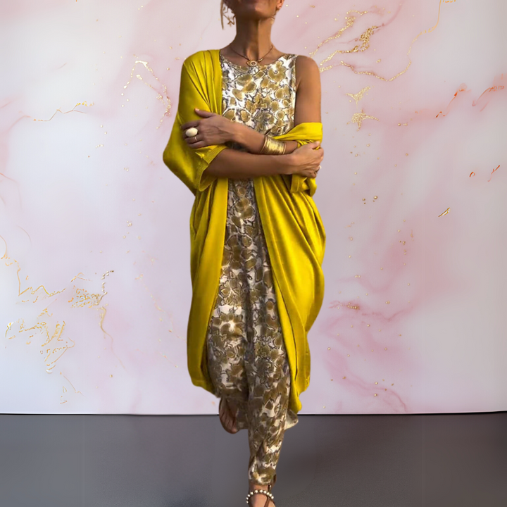 Melanie Vestido Elegante con Cárdigan