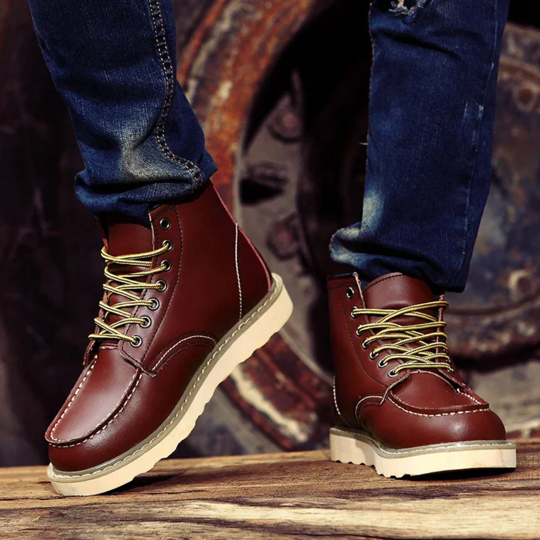 Emerson – Botas de Cuero Vintage con Estilo Atemporal