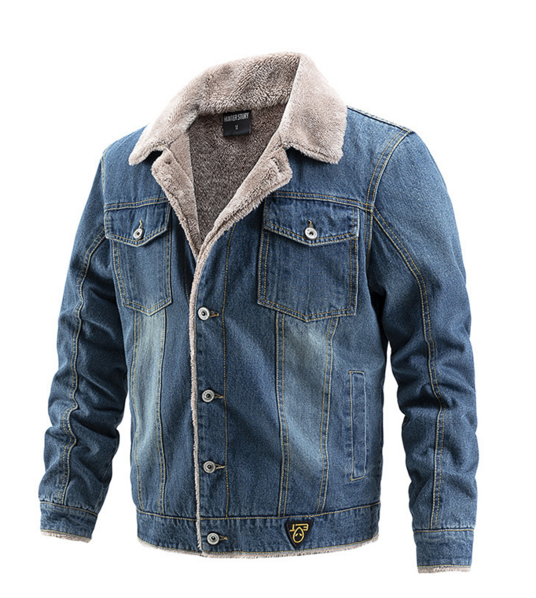 Andrés – Chaqueta de jeans acolchada con estilo clásico