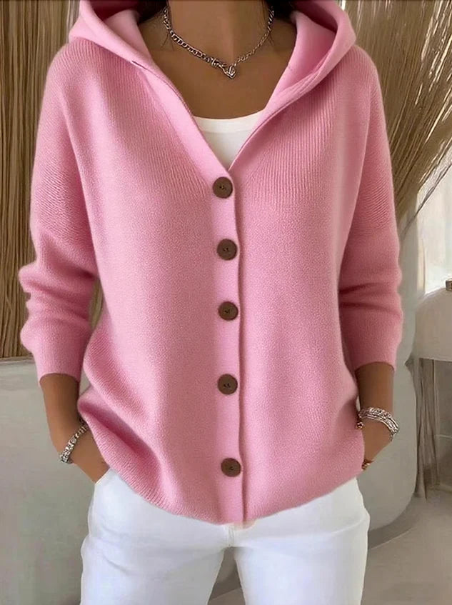 Cardigan con Capucha Elegante
