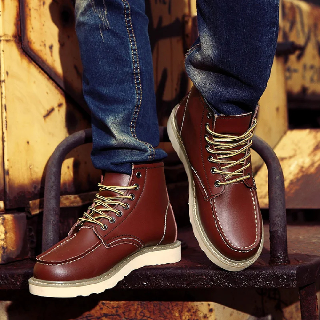 Emerson – Botas de Cuero Vintage con Estilo Atemporal