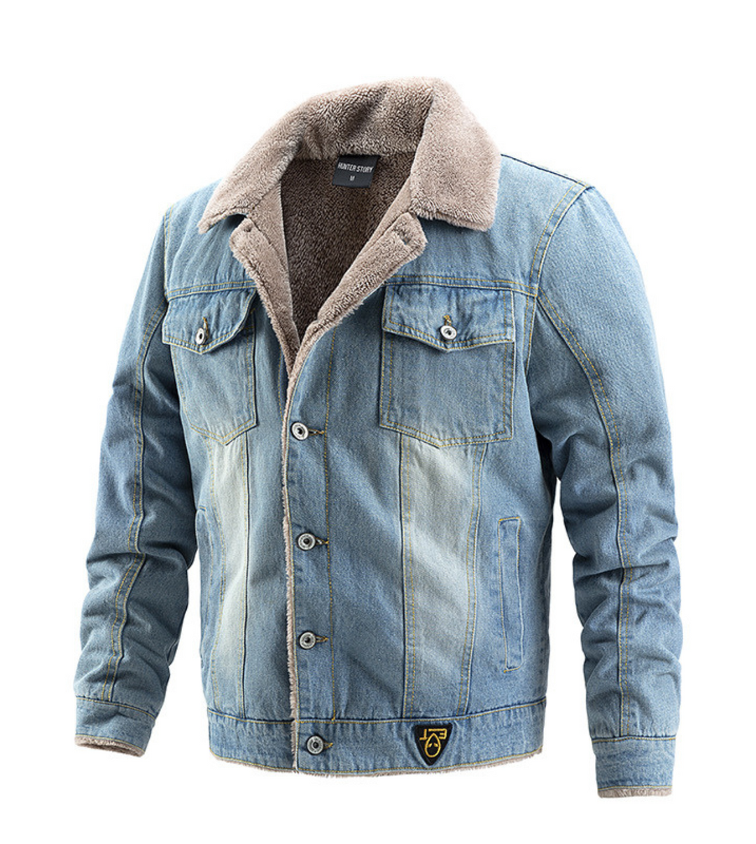 Andrés – Chaqueta de jeans acolchada con estilo clásico