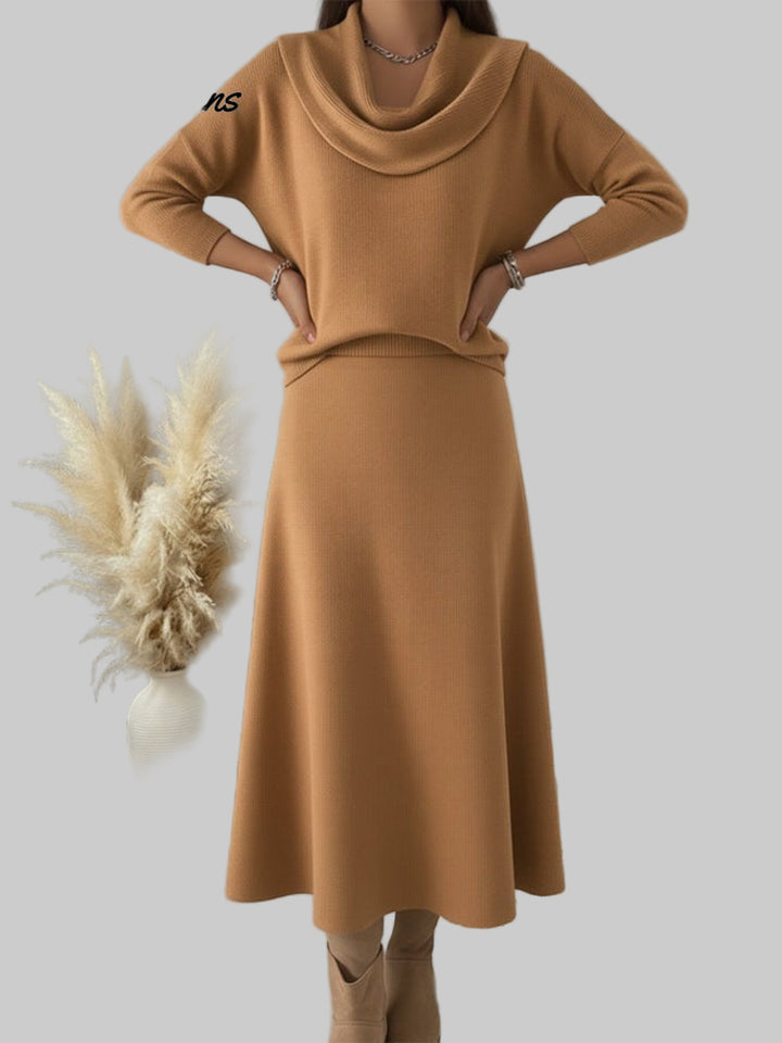 Celestine – Suéter Navideño con Cuello Volante y Toque Acogedor