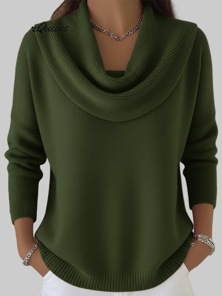 Celestine – Suéter Navideño con Cuello Volante y Toque Acogedor