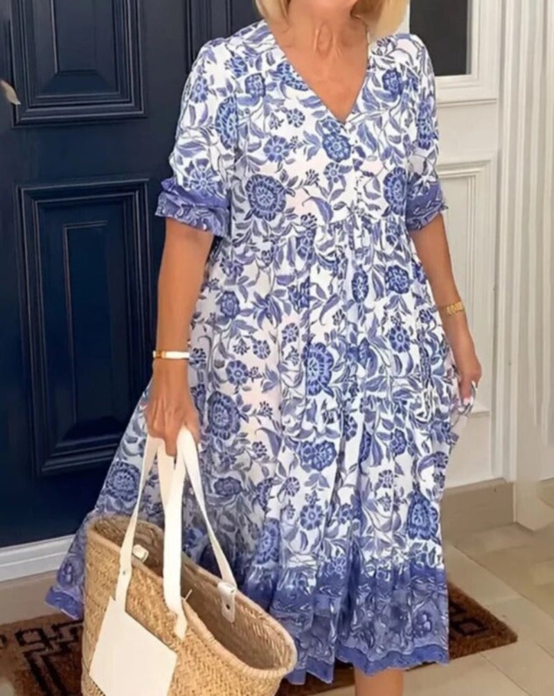 Arias Vestido Bohemio con Escote en V