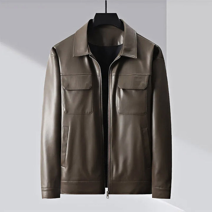 Alessandro – Chaqueta de Cuero Sintético con Elegancia Atemporal