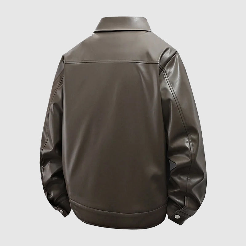 Alessandro – Chaqueta de Cuero Sintético con Elegancia Atemporal