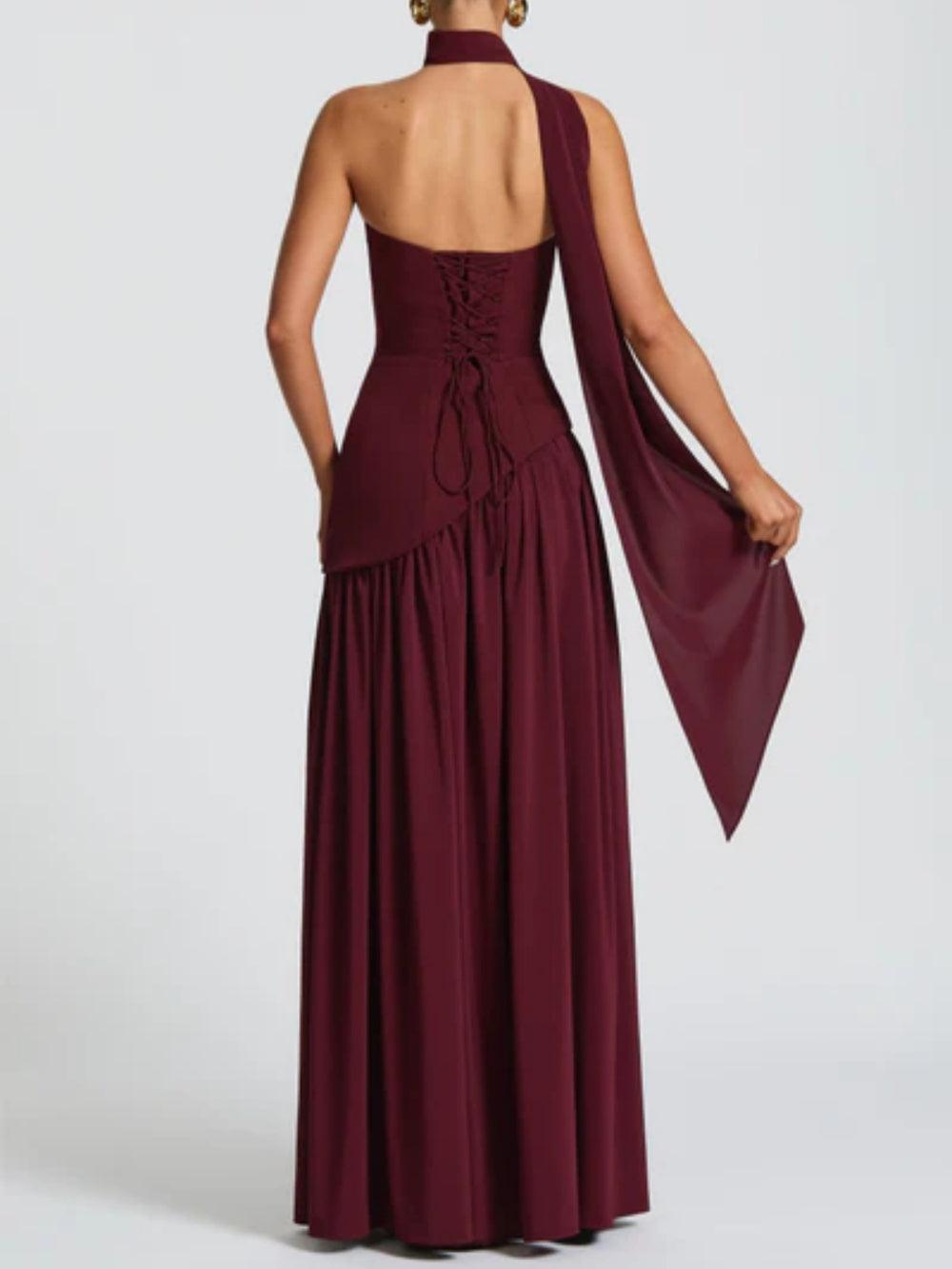 Maxi Vestido Maliyah - Laca de Cereza