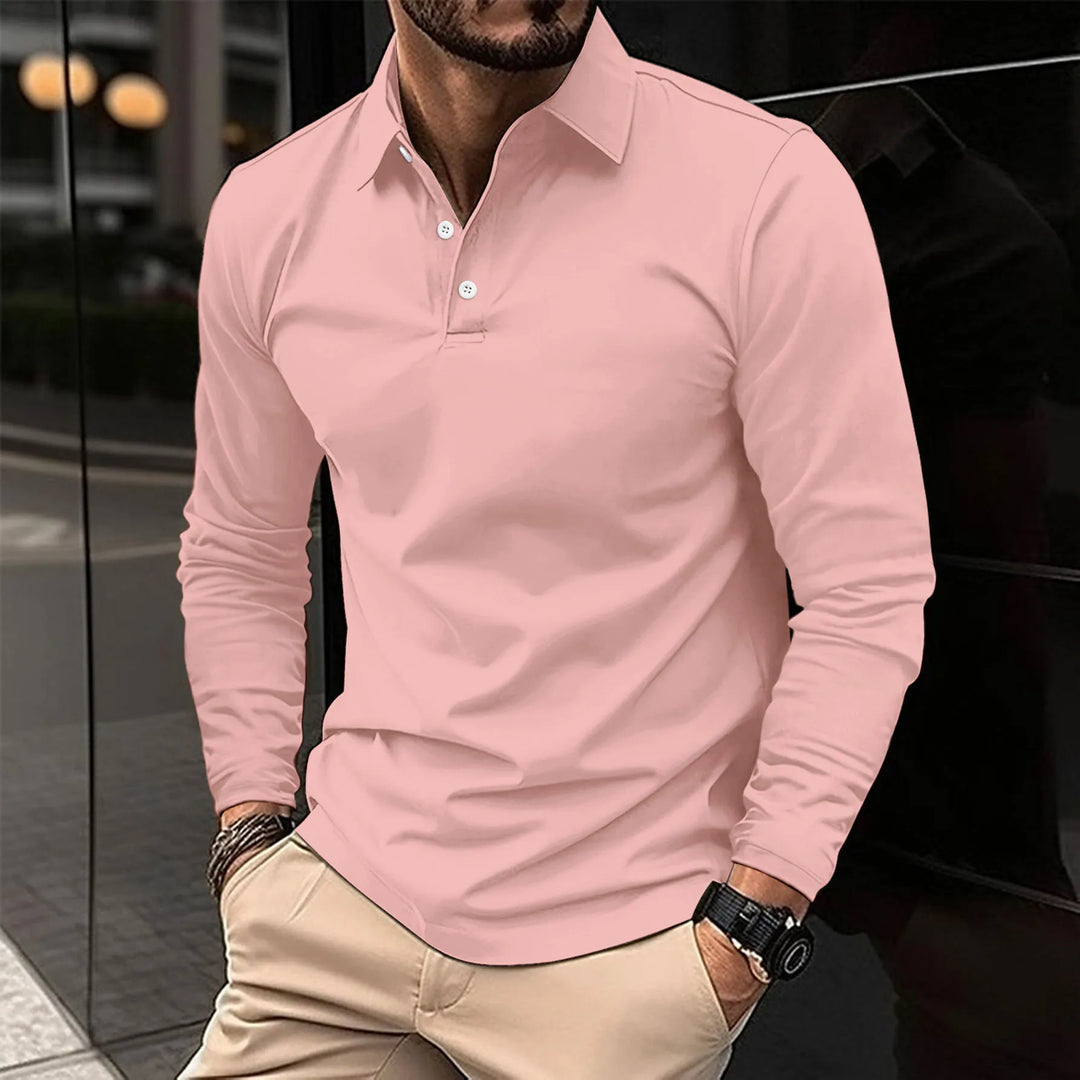 Ethan™ | Polo Casual de Manga Larga