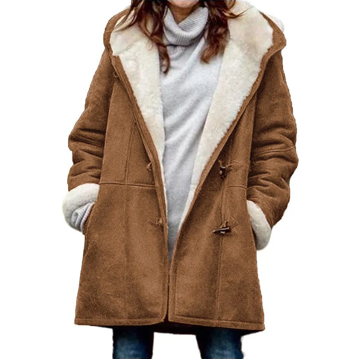 Daphne – Abrigo de Invierno con Capucha de Forro Polar Vintage para Mujeres