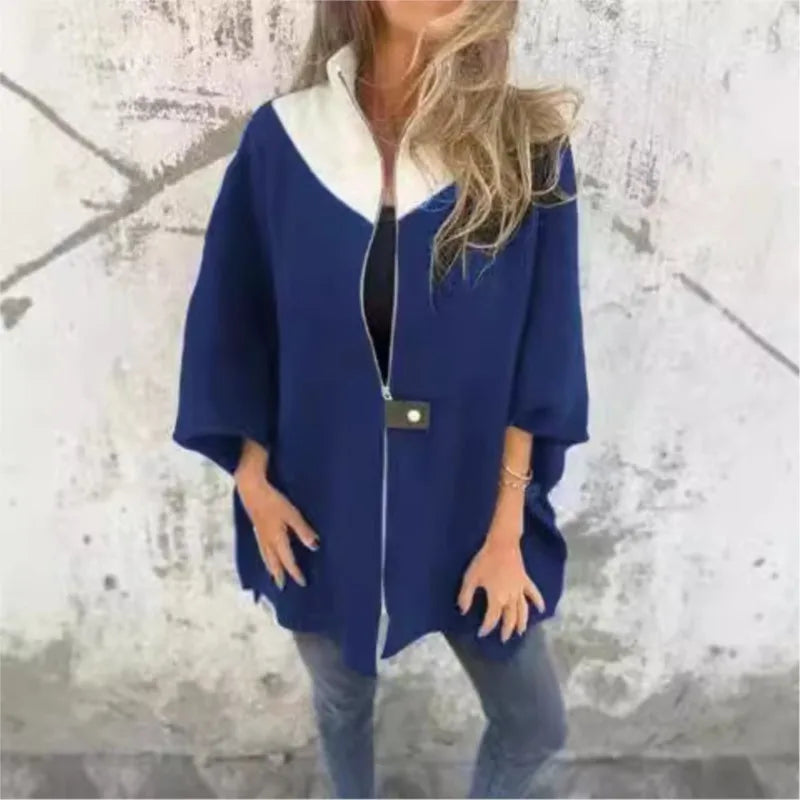 Monica – Chaqueta Casual de Cuello Alto para Mujeres