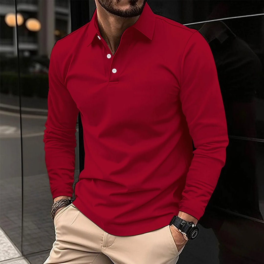 Ethan™ | Polo Casual de Manga Larga