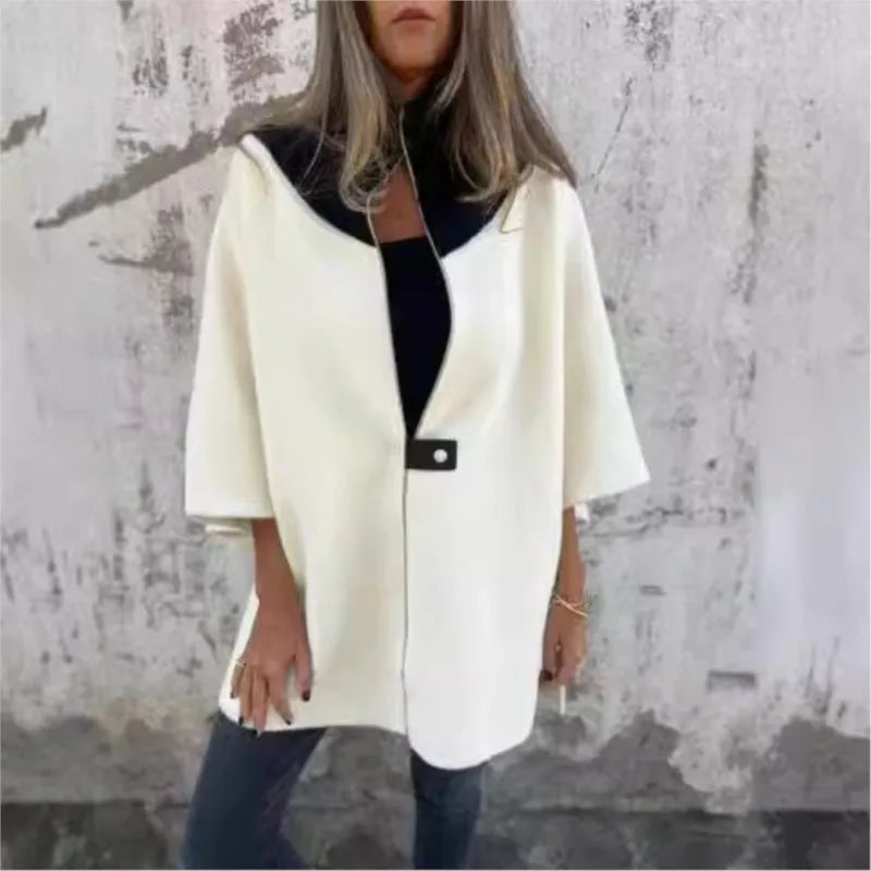 Monica – Chaqueta Casual de Cuello Alto para Mujeres