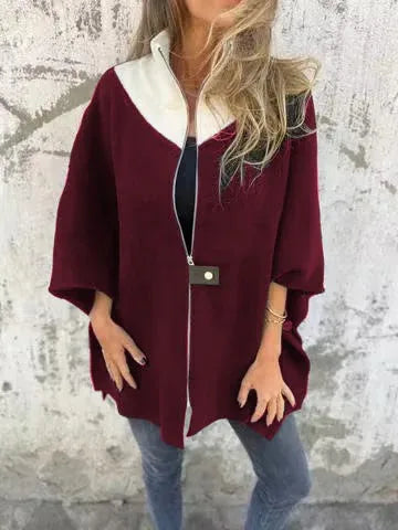 Monica – Chaqueta Casual de Cuello Alto para Mujeres