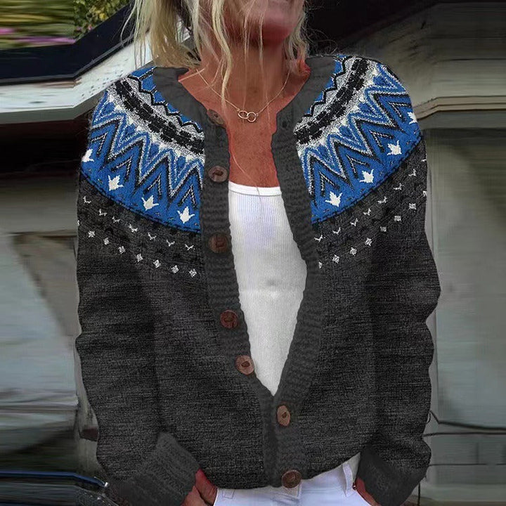 Chaqueta de Punto Vintage Islandesa Darja