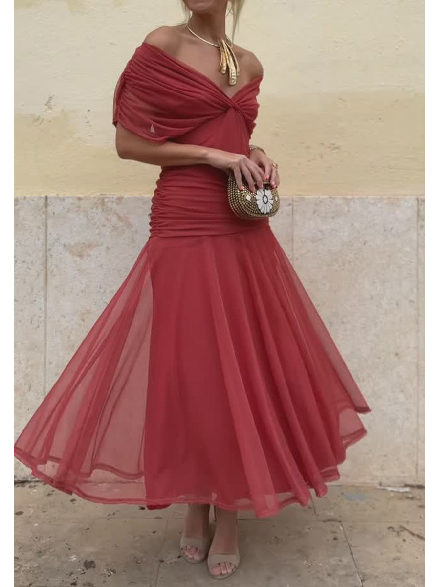 Isolde – Vestido de Boutonniere de Malla Elegante