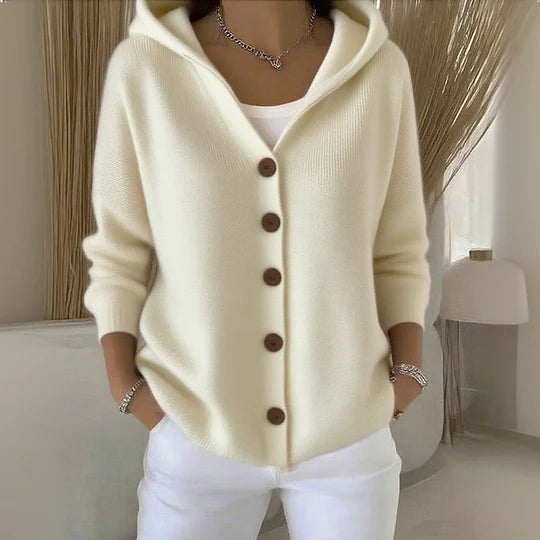 Cardigan con Capucha Elegante