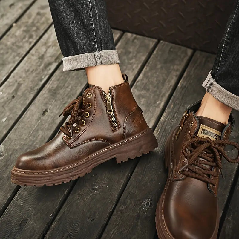 Ambrose – Botas de Cuero Casual con Elegancia Urbana