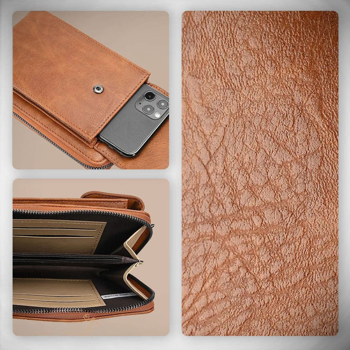 Bolso de mano de piel elegante Clara