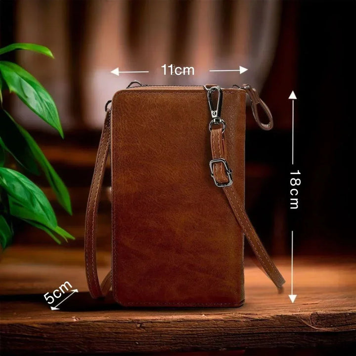 Bolso de mano de piel elegante Clara