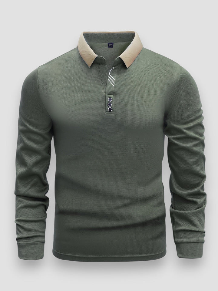 POLO DE MANGAS LARGAS PARA HOMBRE