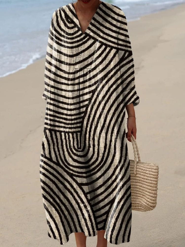 Vestido con estampado gráfico